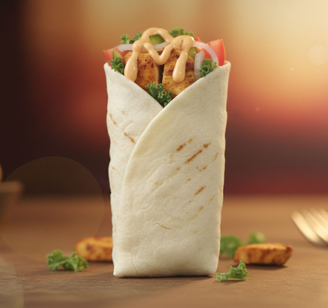 Tortilla chicken wrap